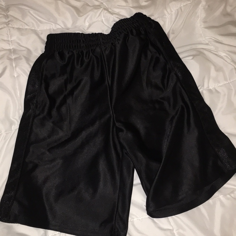 Black basketball shorts